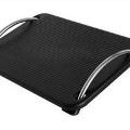 Black ergonomic footrest
